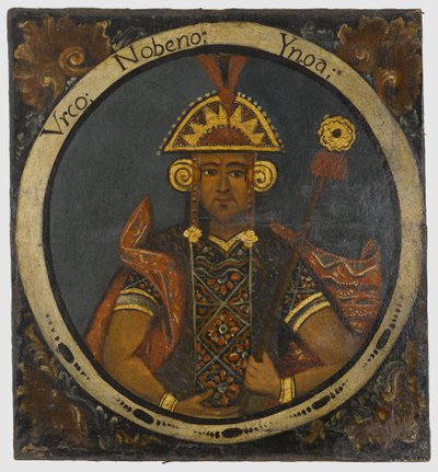 Urco, noveno rey inca, mediados del siglo XVIII de Peruvian School